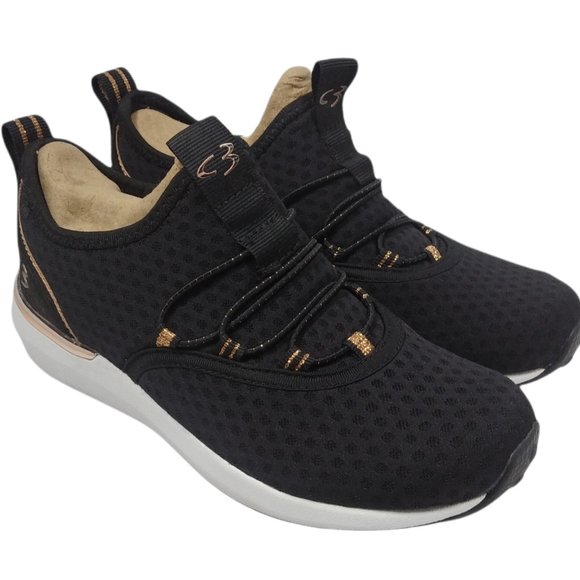 Concept 3 by Skechers Women's Alexxi Fashion Slip-on Sneaker, Black/Rose Gold 5 - Picture 2 of 12